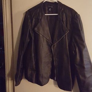 Black soft leather jacket